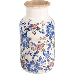 Clayre & Eef 6CE1928M Vase Blumendesign Ø 14x26 cm
