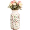Clayre & Eef Vase 6CE1933L Blumenmuster Erdbeeren Ø 15x32 cm