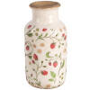 Clayre & Eef 6CE1933M Vase Erdbeermuster Ø 14x26 cm