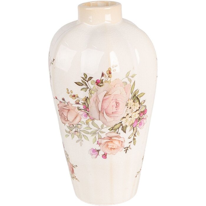Clayre & Eef 6CE1963S Vas model floral Ø 17x30 cm