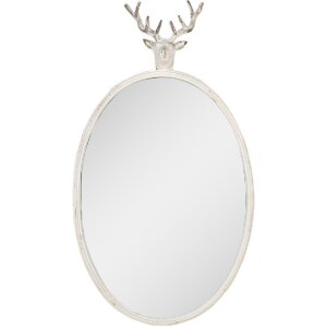 Clayre & Eef 52S321 Spiegel oval Hirschkopf 50x10x89 cm