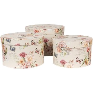 Clayre & Eef 66005 Hutschachtel-Set 3-teilig...