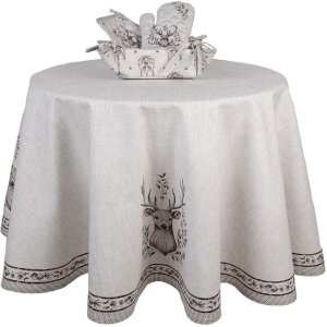 Clayre & Eef GTW44 Ofenhandschuh Hirschmotiv Beige-Braun 18x30 cm