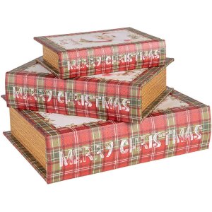 Clayre & Eef 65756 Aufbewahrungsbox Set Rot...