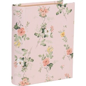 Clayre & Eef 66013P Schachtel Buchform Rosa floral...