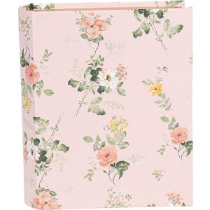 Clayre & Eef 66013P Schachtel Buchform Rosa floral...