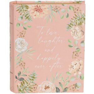 Clayre & Eef 66018 Schachtel Buchform Rosa Blumen...
