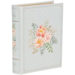 Clayre & Eef 66019 Schachtel Buchform Blau Rosa...