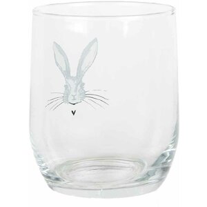 Clayre & Eef RUBGL0001 Trinkglas Hase Transparent...