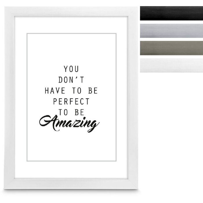 Hama Kunststoffrahmen Chiaro Schwarz Silber Stahl Weiß 10x15 bis 50x70 cm