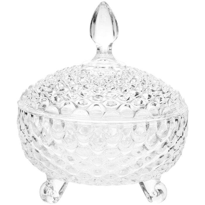 Clayre & Eef 6GL4997 Borcan de depozitare cu capac Ø 17x19 cm