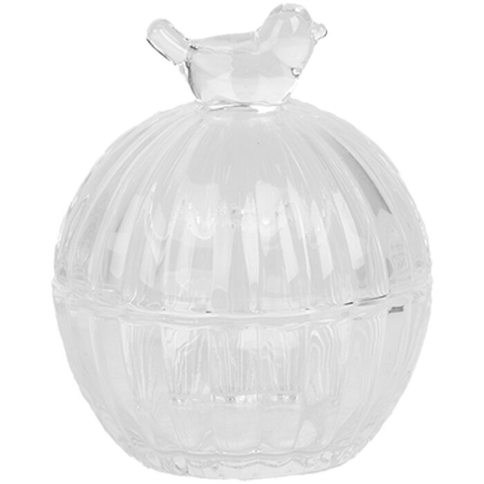 Clayre & Eef 6GL4998 Borcan de depozitare cu capac Ø 8x10 cm