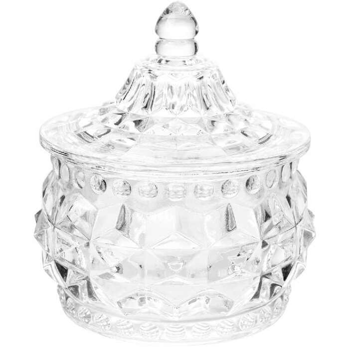 Clayre & Eef 6GL5006 Borcan de depozitare cu capac Ø 10x11 cm