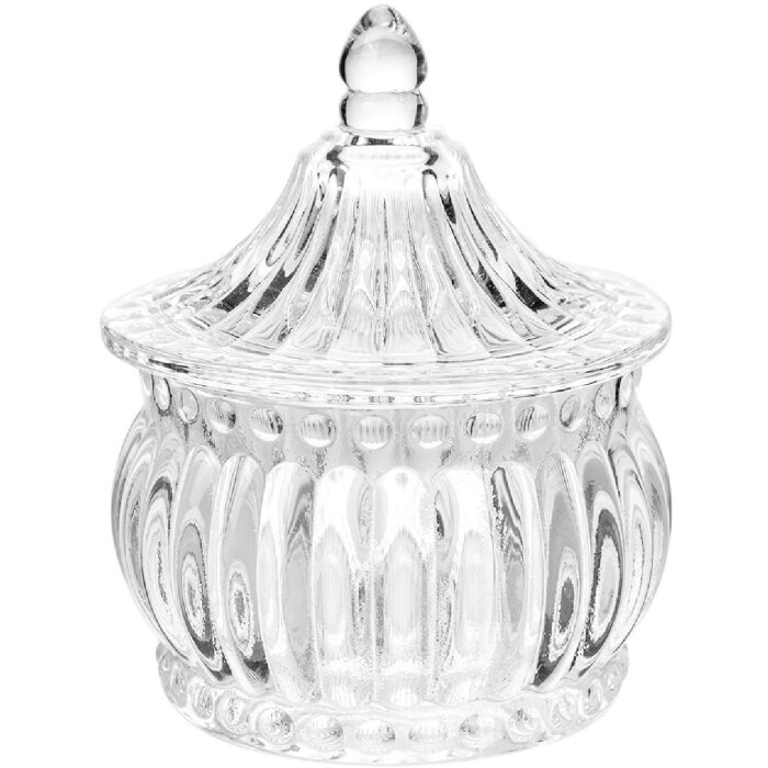 Clayre & Eef 6GL5008 Vorratsglas mit Deckel Ø 8x10 cm