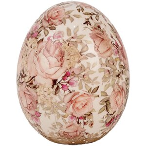 Clayre & Eef 6CE1920M Dekoration Ei Keramik Beige...