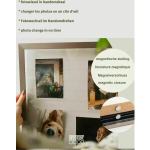 Deknudt S41VF1 Gallerina cadru alb 40x40 cm pentru colaje foto