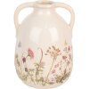 Clayre & Eef 6CE1947L Vase Beige Rosa Ø 16x22 cm Keramik Landhausstil