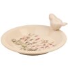 Clayre & Eef 6CE1948L Vogel Fressnapf Beige Rosa Ø 26x10 cm