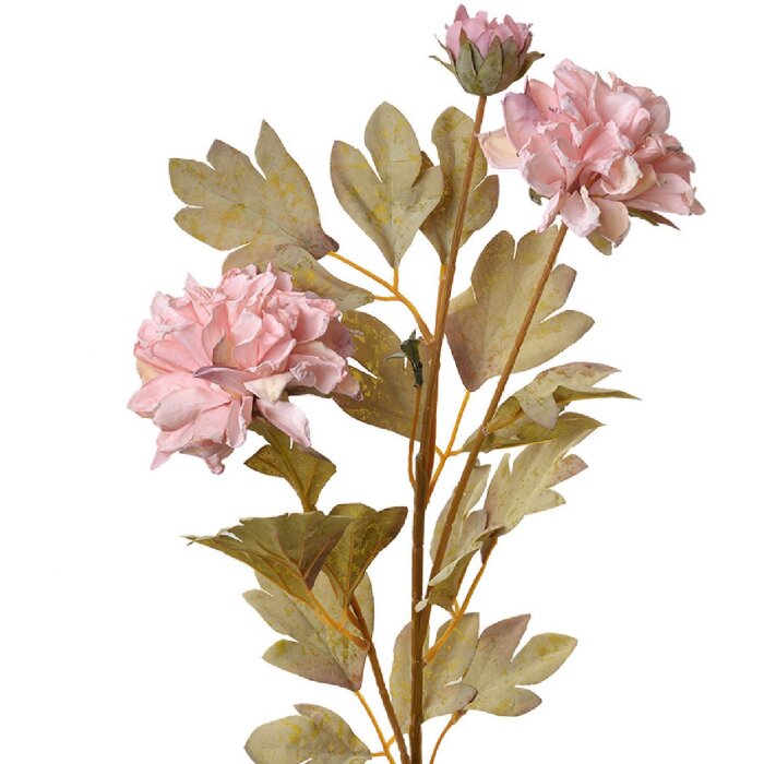 Clayre & Eef 6PL0328P Dekoration Zweig mit Blumen Rosa 9x9x68 cm