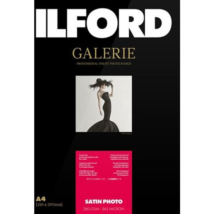Ilford Gallery Satin Photo 260g 10x15 cm 100 coli hârtie foto