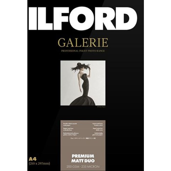 Ilford Gallery Premium Matt Duo 200g A3+ 50 coli hârtie foto
