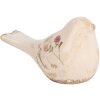 Clayre & Eef 6CE1952S Dekoration Vogel Rosa Beige 16x7x9 cm Keramik