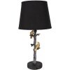 Clayre & Eef 6LMC0094 Tischlampe Schwarz Ø 23x45 cm Landhausstil E27/max 60W