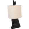 Clayre & Eef 6LMC0099ZVBE Lampă de masă Rabbit Black Beige Ø20x43cm E27 60W
