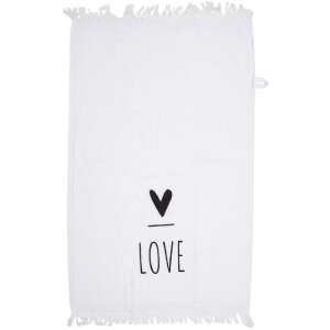 Clayre & Eef CT032 Gästetuch 40x66 cm Weiß...