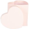 Clayre & Eef 66024P Geschenkbox Herz Rosa 10x10x10 cm