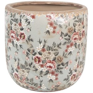 Clayre & Eef 6CE1966XL Ghiveci de flori Ceramică Gri...