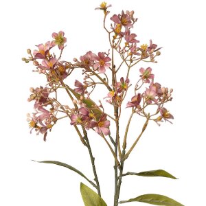 Clayre & Eef 5PL0122P Dekoration Zweig mit Blumen 15x7x70 cm