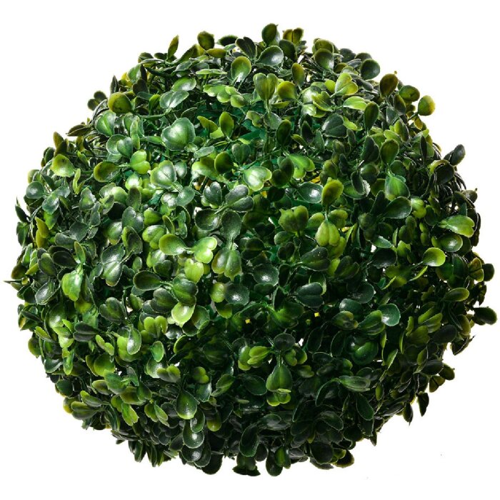 Clayre & Eef 6PL0325M Dekokugel Buchsbaum Kunststoff Grün Ø 20 cm