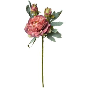 Clayre & Eef 6PL0332R Kunstblume Rose Rot 12x12x62 cm