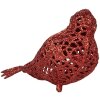 Clayre & Eef 65779 Dekoration Vogel Rot 16x6x6 cm Landhausstil