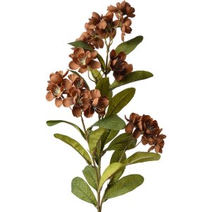 Clayre & Eef 6PL0343CH Dekoration Zweig Blumen Braun...