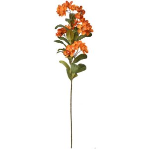Clayre & Eef 6PL0344O Dekozweig Blumen Orange Grün 17x14x70 cm