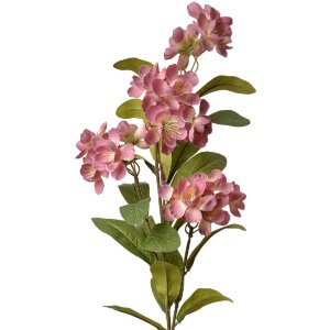 Clayre & Eef 6PL0344P Creangă decorativă cu flori roz verde 17x14x70 cm