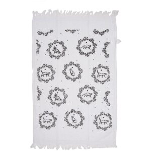 Clayre & Eef CTLGC-2 Gästetuch Weiß...