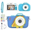 Aparat foto pentru copii myFirst Camera 3 16MP albastru cu husă și set de accesorii