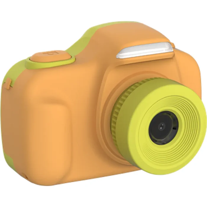 Aparat foto pentru copii myFirst Camera 3 16MP galben cu husă din silicon și accesorii