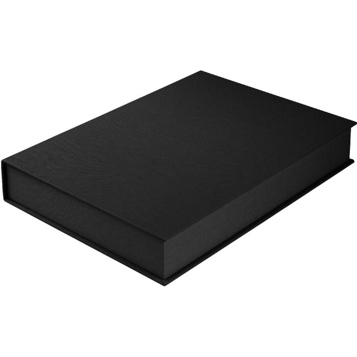 Goldbuch cutie de depozitare Bella Vista negru A4 lenjerie închidere magnetică