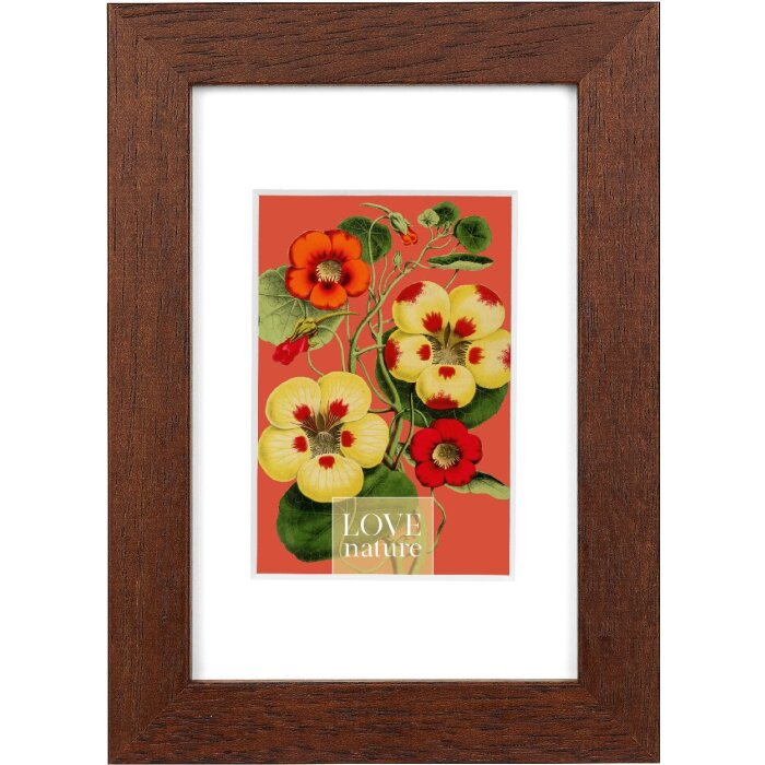 Goldbuch Bilderrahmen Rustiq braun 10x15 cm mit Passepartout 7x10 cm