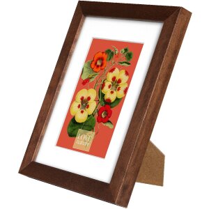 Goldbuch cadru Rustiq maro 15x20 cm cu passe-partout 10x15 cm