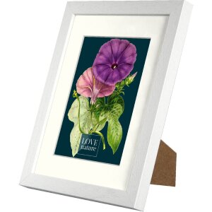 Goldbuch Bilderrahmen Rustiq Weiß 18x24 cm mit Passepartout 13x18 cm