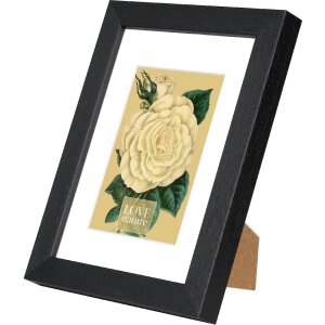 Goldbuch Bilderrahmen Rustiq schwarz 13x18 cm mit Passepartout 9x13 cm