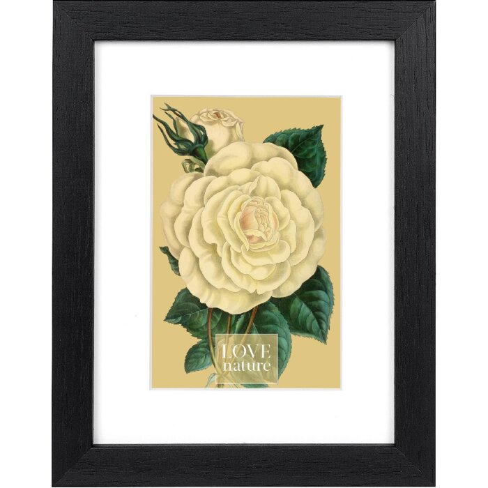 Goldbuch Bilderrahmen Rustiq schwarz 15x20 cm mit Passepartout 10x15 cm