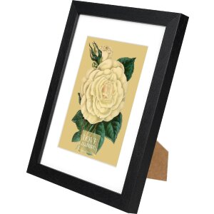 Goldbuch Bilderrahmen Rustiq schwarz 18x24 cm mit Passepartout 13x18 cm