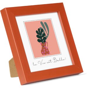 Goldbuch ramă din lemn Aura 10x10 cm Rust lemn adevărat cu suport și sticlă transparentă