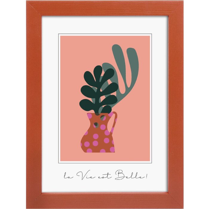 Goldbuch cadru din lemn Aura 13x18 cm Rust lemn adevărat cu suport și sticlă transparentă